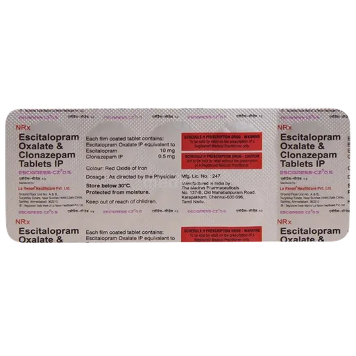 escigress cz 0.5mg tablet 10's
